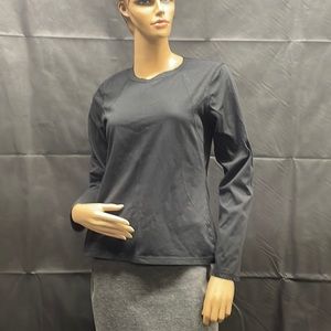 Trek Gear Black Athletic Long Sleeve Top